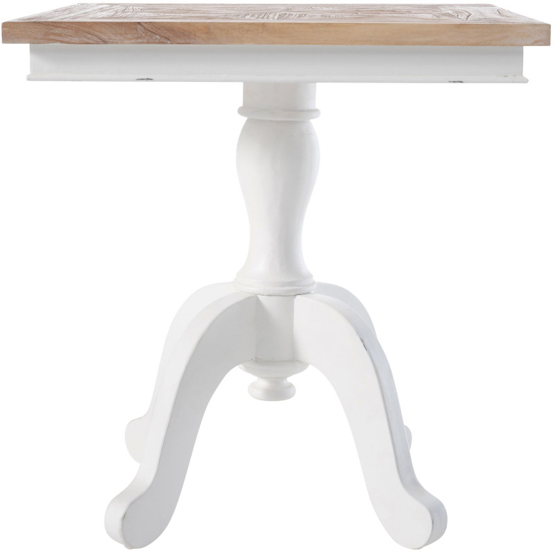 Mesa de bistrô Grasby natural/branco