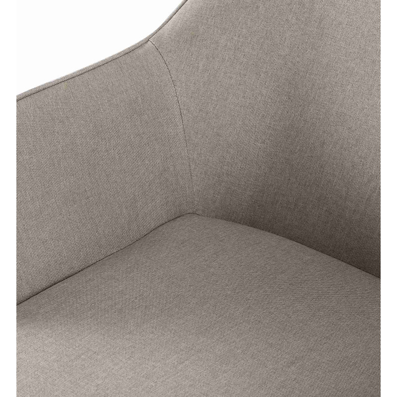 Chaise de salle à manger Vessa en tissu gris clair