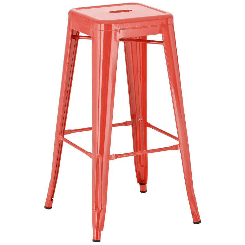 Tabouret de bar Joshua rouge