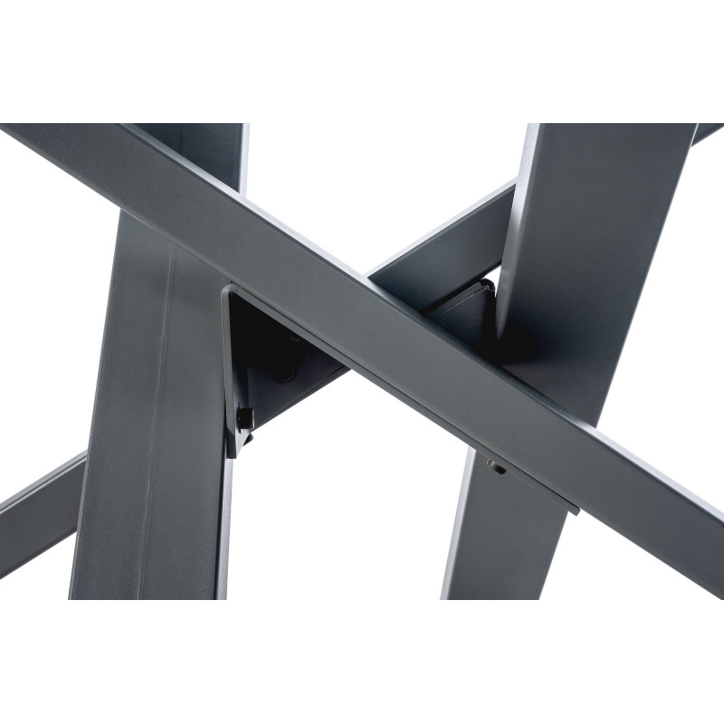 Pieds de table Jimmy 120x60x72 gris