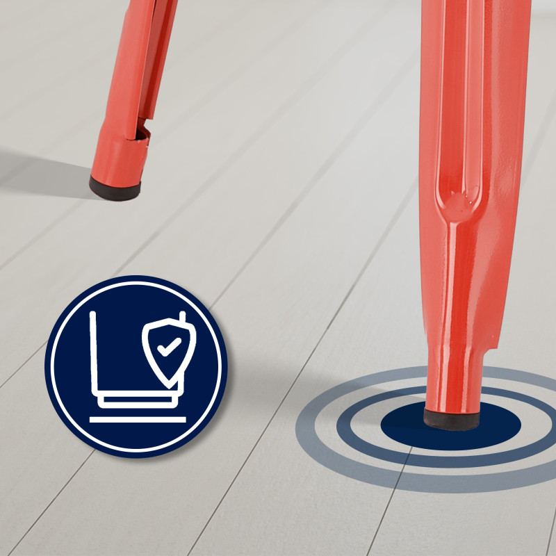 Sgabello da bar rosso Joshua