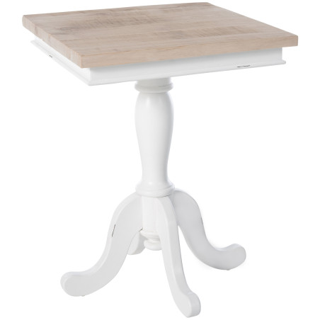 Tavolino Goa 70, naturale/bianco