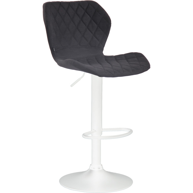 Tabouret de bar en tissu liège noir