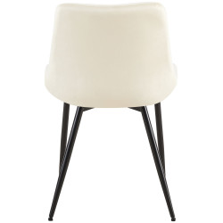 Chaise Rahden velours crème