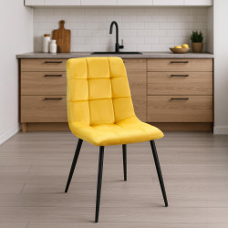 Chaise de salle à manger Antibes jaune