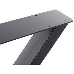 2 pieds de table Swift L gris