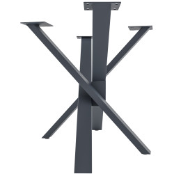 Pieds de table Jimmy 120x70x72 gris