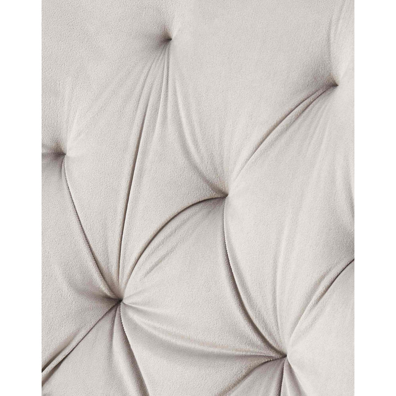 Chaise de salle à manger Wallace en velours gris