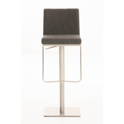 Tabouret de bar Panama E tissu gris foncé
