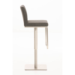 Tabouret de bar Panama E tissu gris foncé