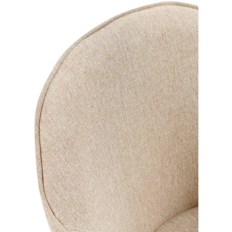Chaise de salle à manger Boise tissu taupe