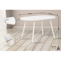 Mesa de centro Velva, branca