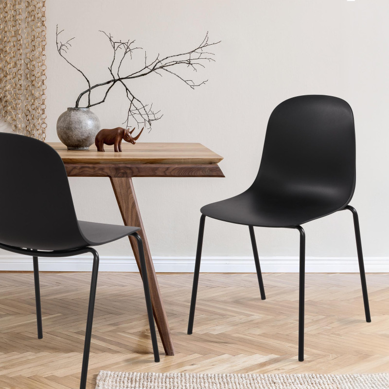 Chaise Hardin noire