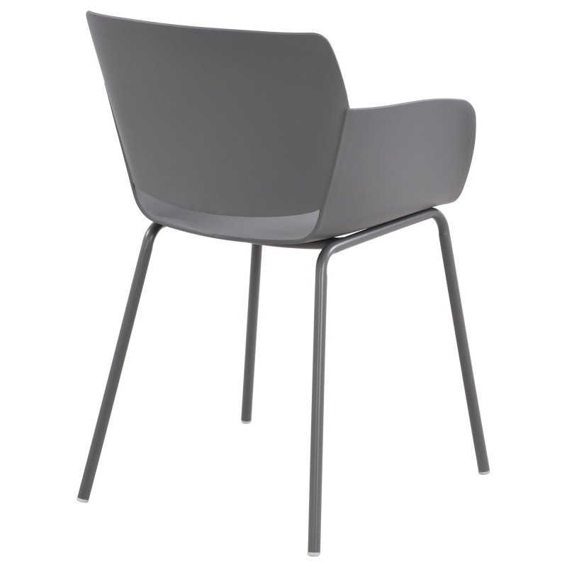 Chaise Alpena gris foncé