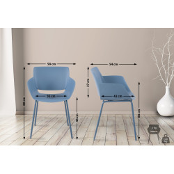 Chaise Alpena bleue