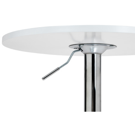 Table haute ronde blanche Lamoni