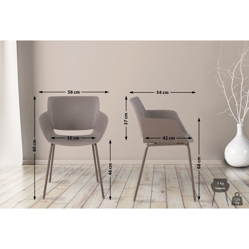 Chaise Alpena taupe