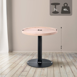 Table d'appoint Aspen M, chêne