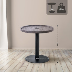 Mesa de apoio Aspen M, cinzenta