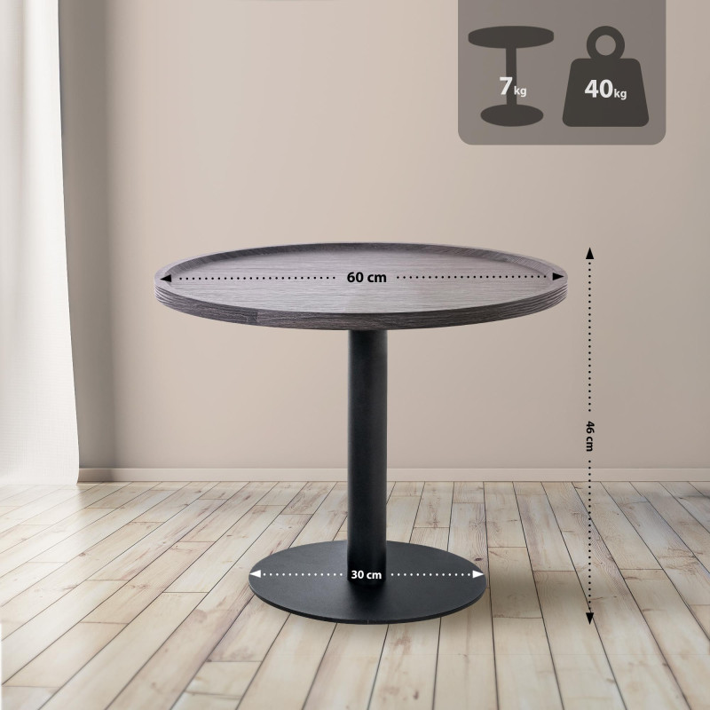 Mesa auxiliar Aspen L, gris