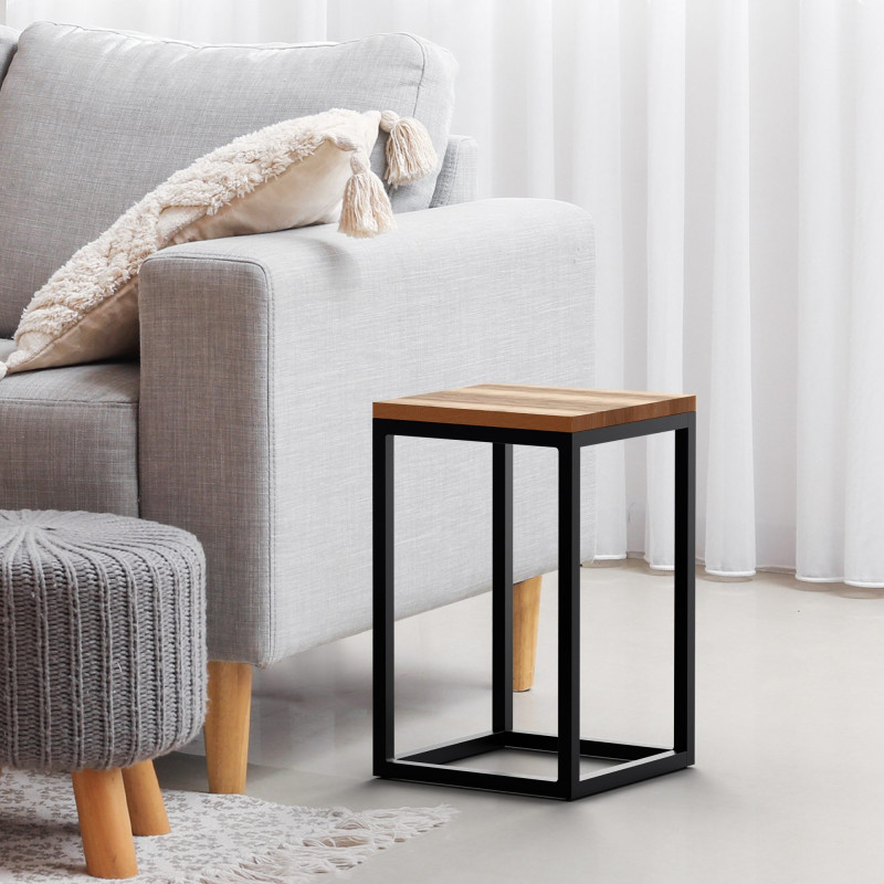 Mesa de apoio Manteo 30x30x50 cm carvalho