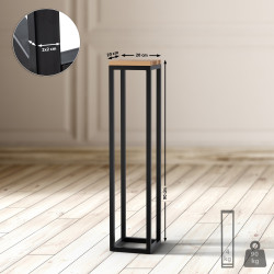 Mesa de apoio Manteo 20x20x90 cm carvalho