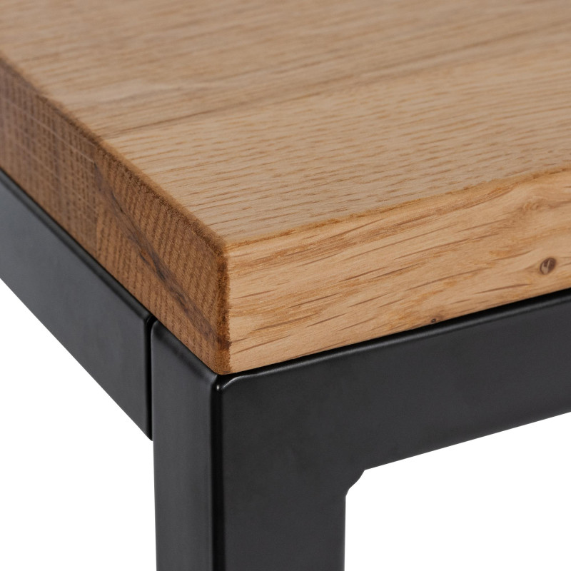 Mesa de centro Manteo, 80x80x45 cm, carvalho