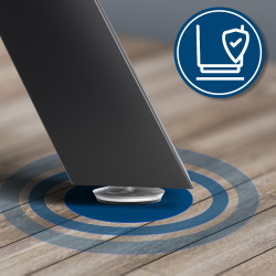 2 gambe per tavolo Stanton 80x14x72 cm nere