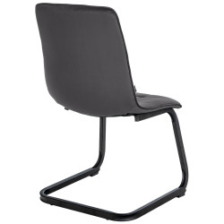 Ensemble de 2 chaises de salle à manger Vermont en velours noir