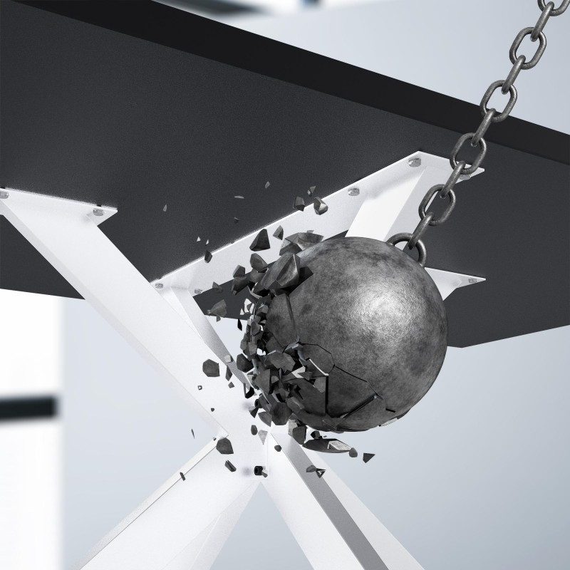 Piedi da tavolo Biloxi 100x100 cm bianchi