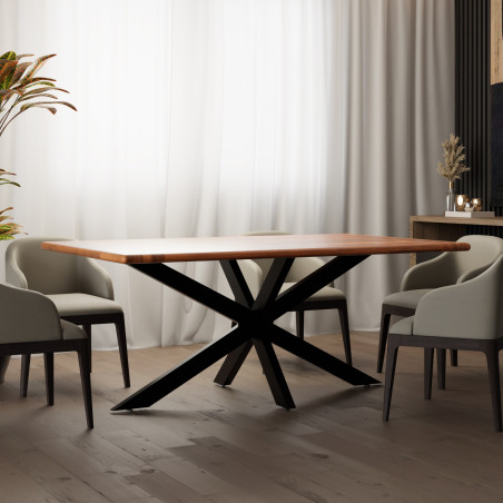 Pies de mesa Hardwick 150 x 78 x 71 cm negros