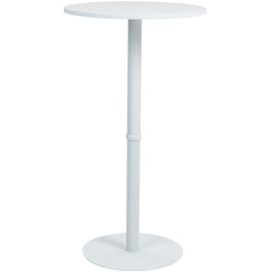 Table ronde Hereford, 60 cm, blanc/blanc