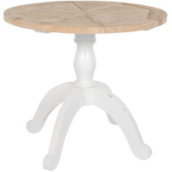 Table de salle à manger Roswell 90 cm naturel/blanc