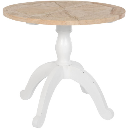 Tavolo da pranzo Roswell 90 cm naturale/bianco