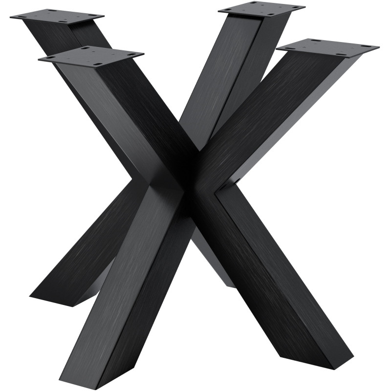 Piedi da tavolo Harlan 85x85x71 nero industriale