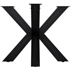 Piedi da tavolo Harlan 85x85x71 nero industriale