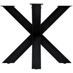 Piedi da tavolo Harlan 85x85x71 nero industriale