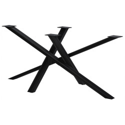 Pés de mesa Finney 160x80x72 preto antigo