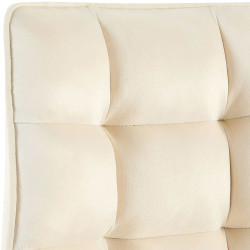 Chaise Saranda en velours crème