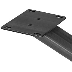 Piedi da tavolo Finney 120x60x72 nero antico