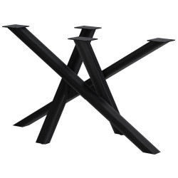 Pieds de table Finney 120x60x72 noir antique