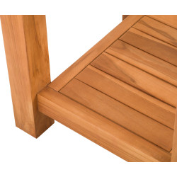 Mesa de apoio em teca Keaton