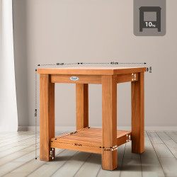 Mesa de apoio em teca Keaton