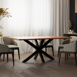 Pies de mesa Hardwick 120 x 68 x 71 cm negros