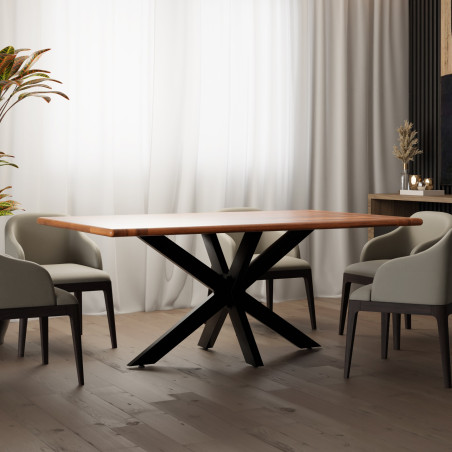 Pieds de table Hardwick 120 x 68 x 71 cm noirs