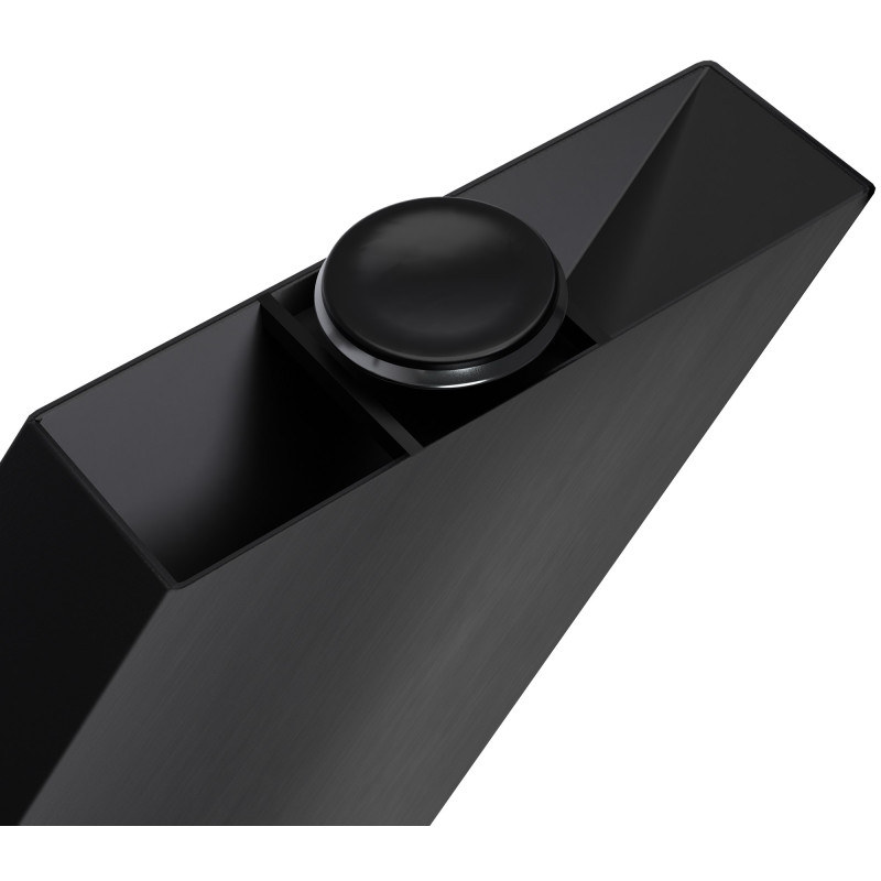 Piedi da tavolo Hardwick 85x85x71 cm nero industriale