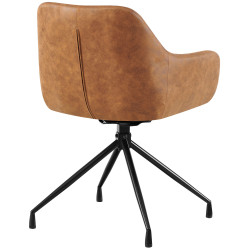 Chaise de salle à manger vintage Welby marron clair