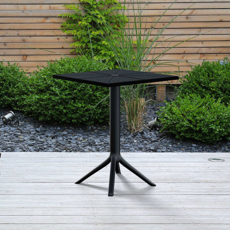 Table Nuvela 60x60 cm noire