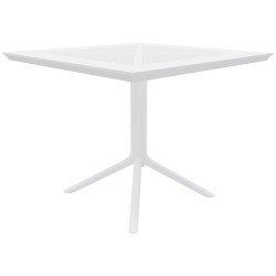 Table Lenval 80x80 cm blanche