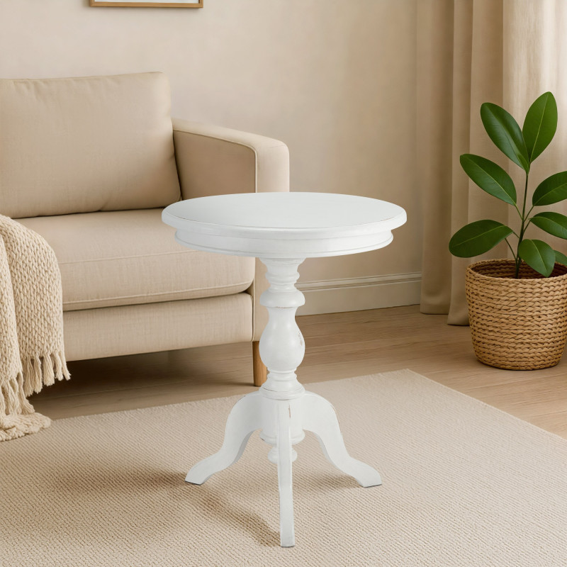 Mesa de apoio Wiva branco antigo